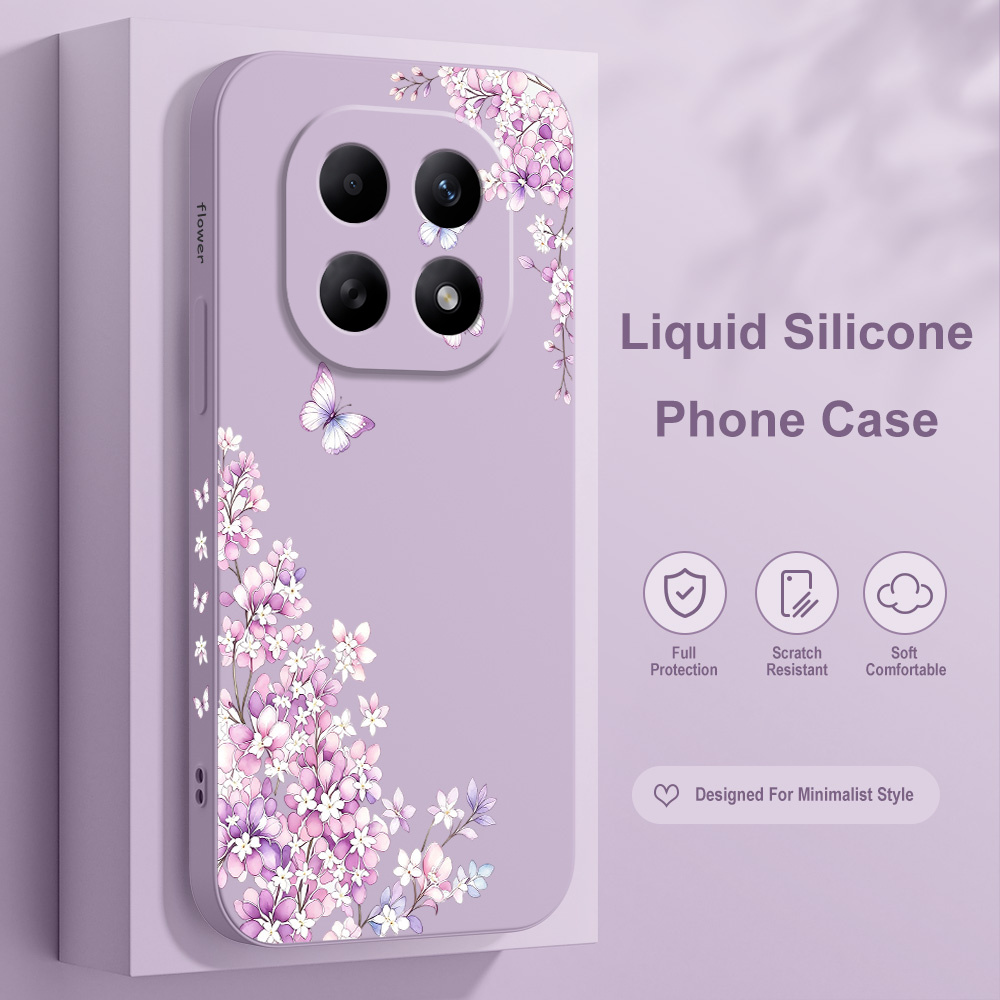 Phone Cases Xiaomi 15 - Violet Bloemen Telefoonhoesje Voor Xiaomi Redmi