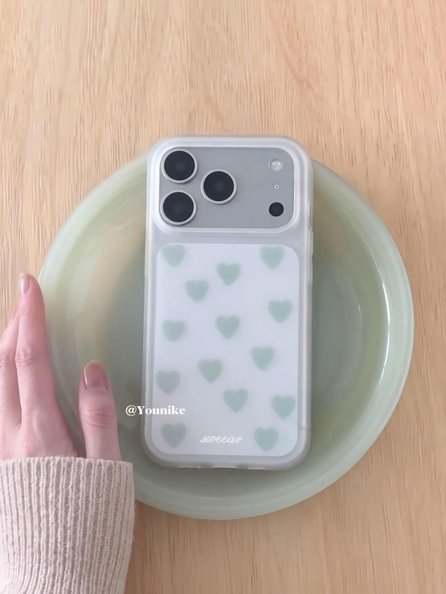 Phone Cases Iphone 13 - Koreaanse, eenvoudige, groene en blauwe telefoonhoes