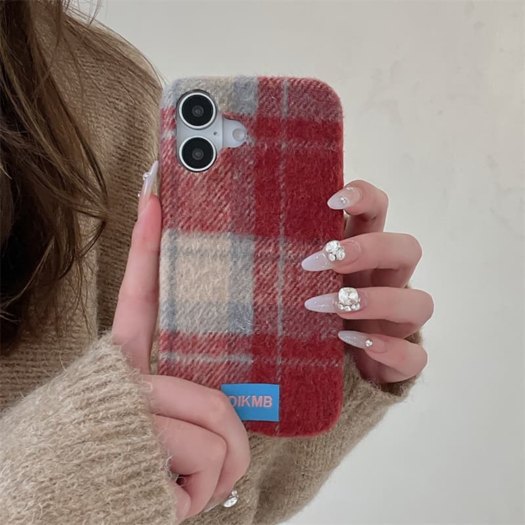 Retro geruite, zachte, pluizig - Phone Cases Iphone 13 recensie en prijs