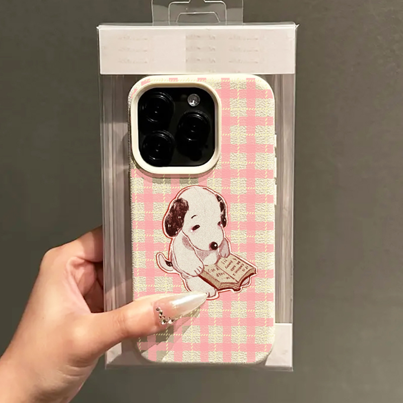 Leuke Vintage Boek Hond Litchi - Phone Cases Galaxy A16 5G recensie en prijs