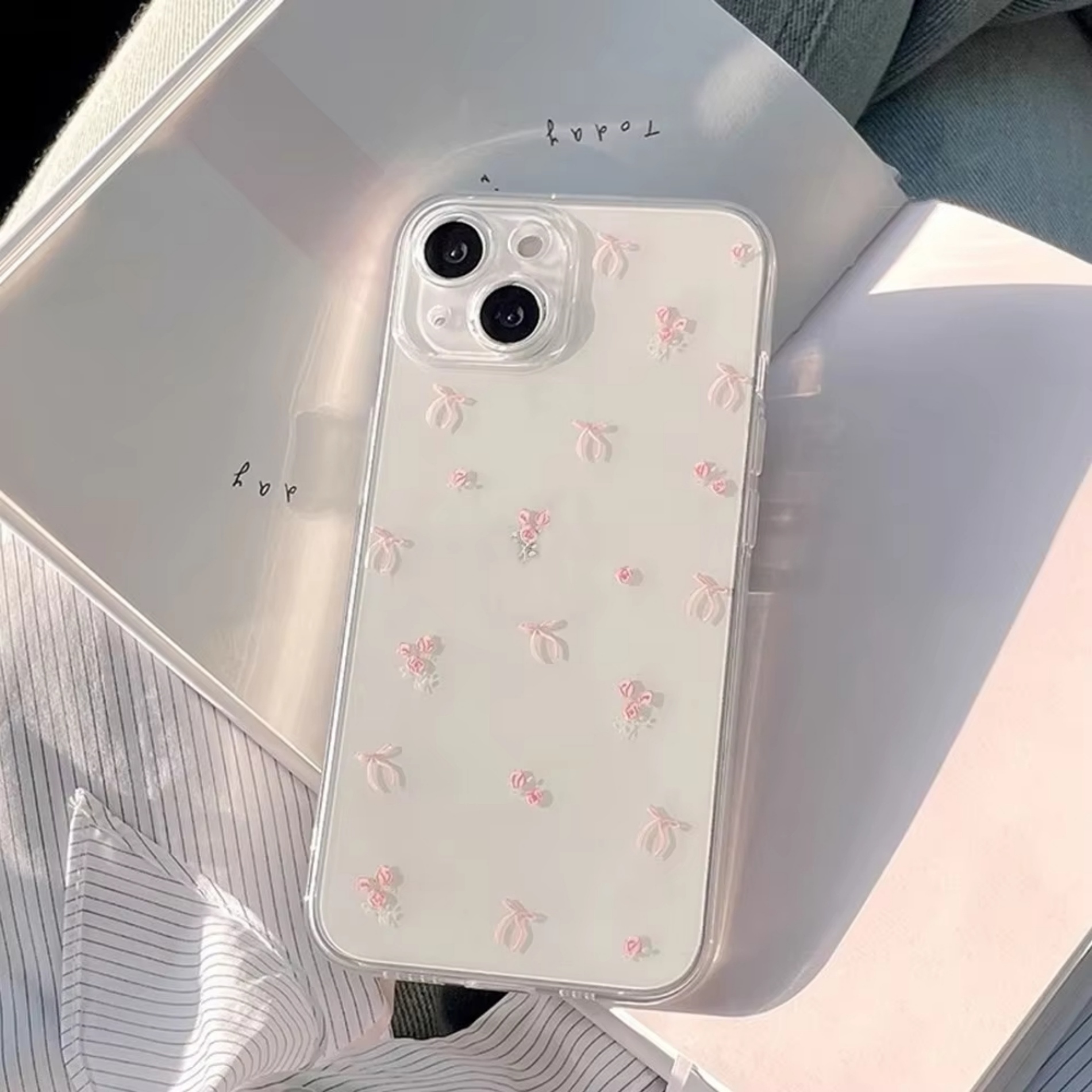 Schattige hoes met strik en ro - Phone Cases Iphone 13 recensie en prijs