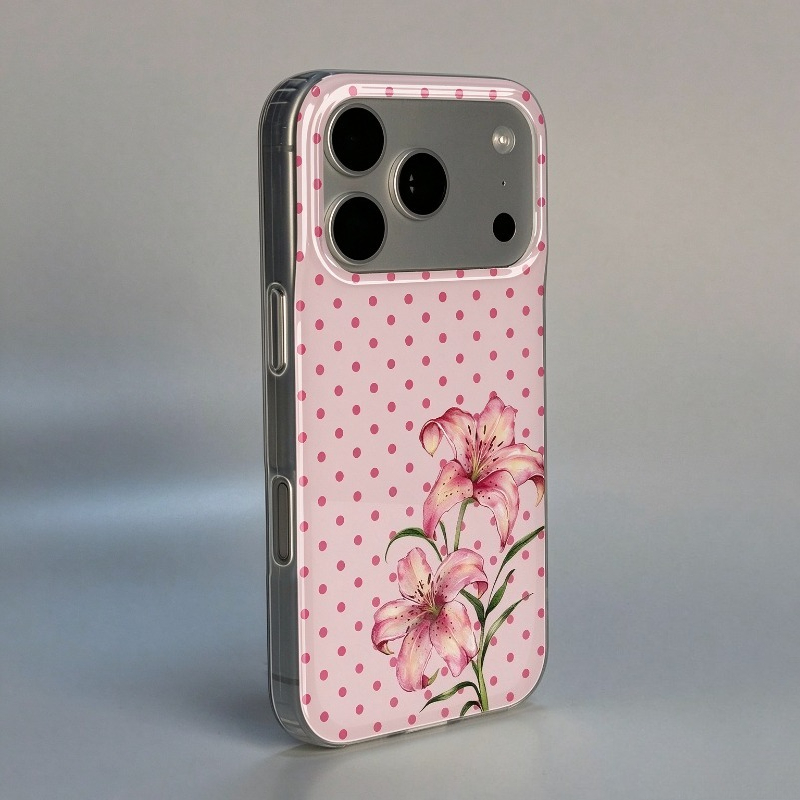 Roze telefoonhoesje met polkad - Phone Cases Xr Iphone recensie en prijs