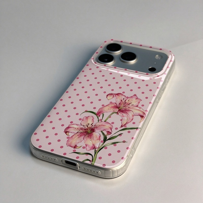 Roze telefoonhoesje met polkad - Phone Cases Xr Iphone recensie en prijs